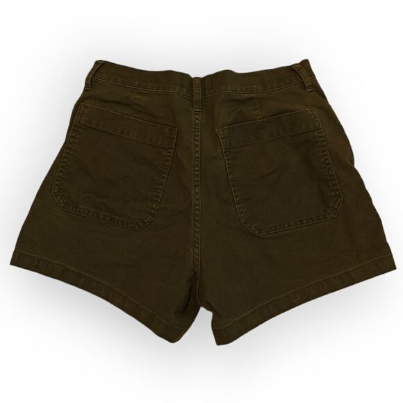Madewell Deep Green cotton elastane shorts size 29 - Picture 6 of 7
